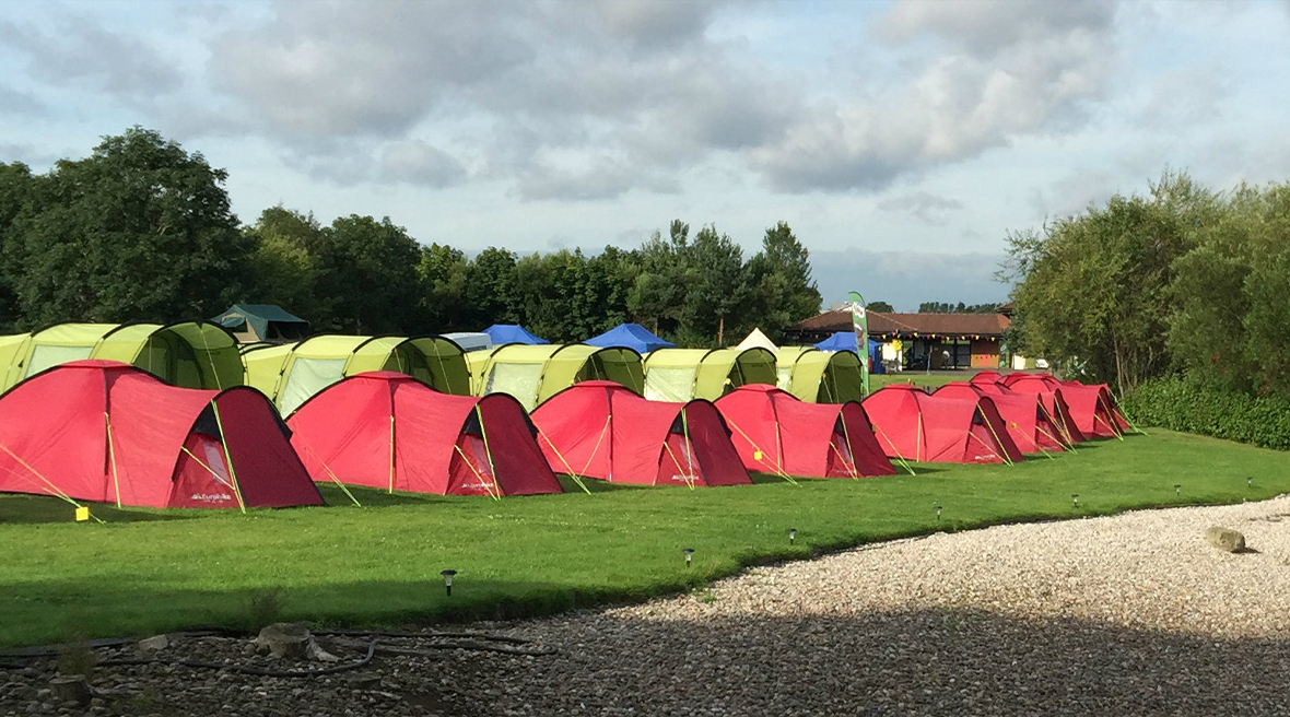 Profitez des tentes pré-plantées au camping du Festival d’Édimbourg